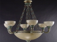 antique-brass-verde-chandelier-alabaster-designer ceiling lights marbella