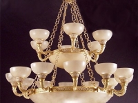 matt-gold-with-white-alabaster-shades_designer ceiling lights marbella