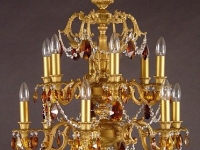 aged-brass-chandelier--interior design marbella