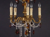 aged-brass-chandelier-interior design marbella