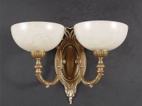 antique-brass-with-beige-alabaster_designer wall lights marbella