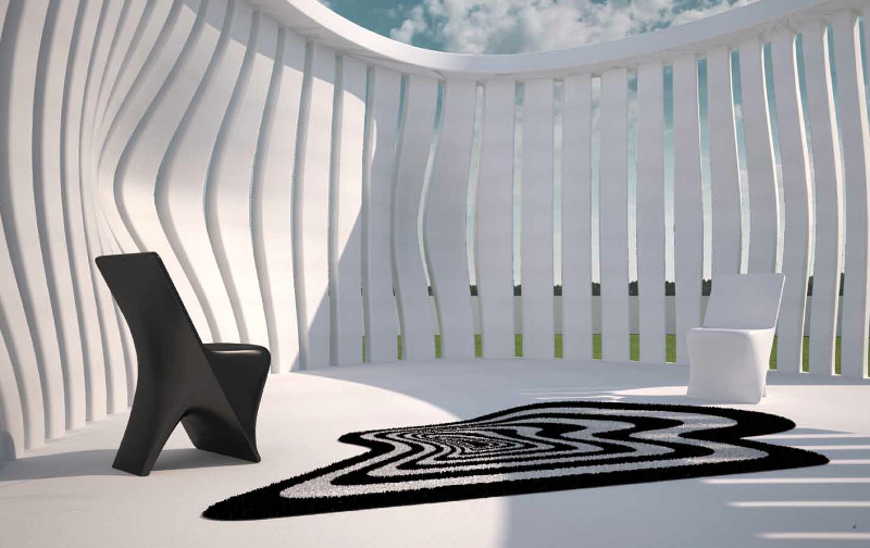 Designer outdoor carpets