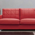 red italian sofa